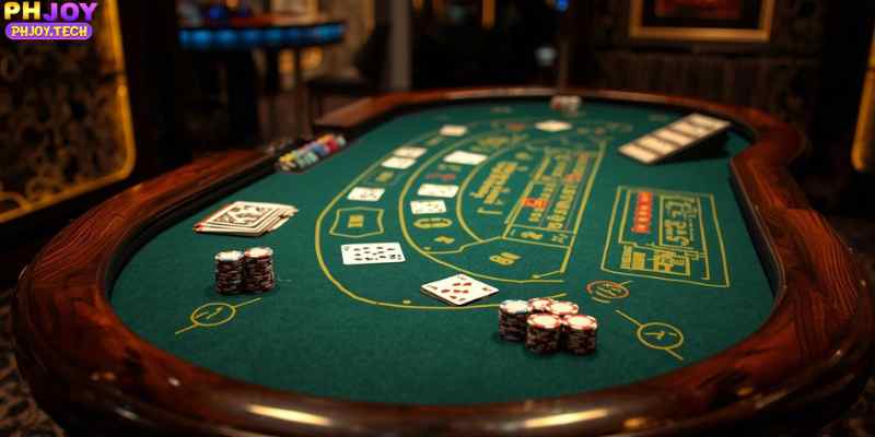 Elite blackjack table in a VIP casino environment.